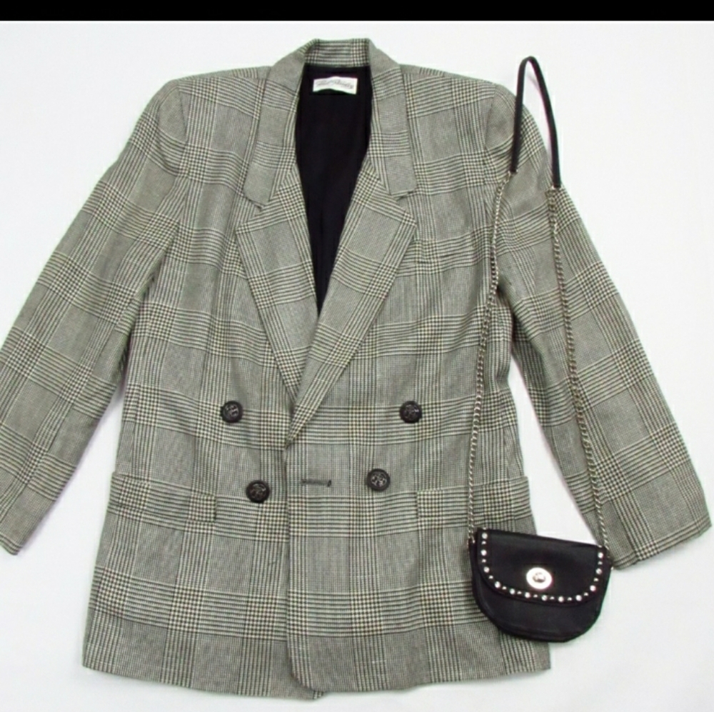 Houndstooth Black/White Blazer 12
